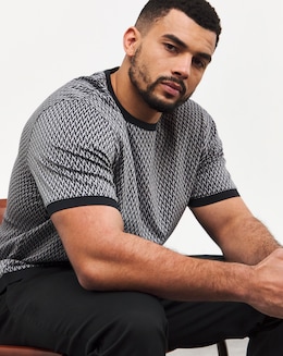 Ted Baker Geo Print Crew Neck Tshirt