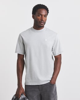 Union Garment Dyed Relaxed Fit T-Shirt-Grey