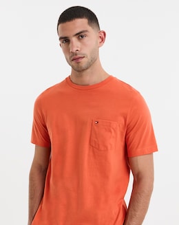 Tommy Hilfiger Short Sleeve Essential Pocket T-Shirt - Orange