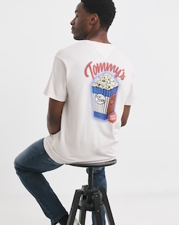 Tommy Jeans Short Sleeve Graphic T-Shirt - White