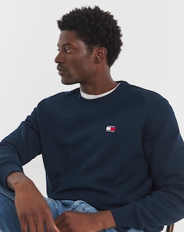 Tommy Jeans Badge Crew Sweatshirt - Navy