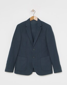Seersucker Cotton Suit Jacket - Image