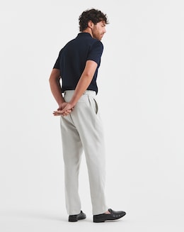Folio Tailored Linen Flat Tapered Trouser