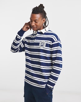 Tommy Hilfiger Stripe Badge Rugby - Navy