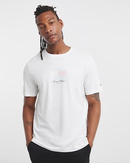 Tommy Hilfiger Short Sleeve Ithaca Flag T-Shirt - White