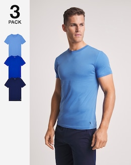 Polo Ralph Lauren Blue 3 Pack Lounge T-Shirts