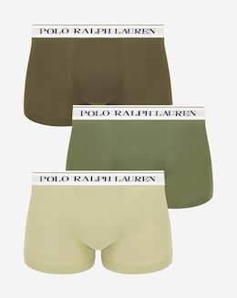 Polo Ralph Lauren Olive 3 Pack Contrast Waistband Trunks