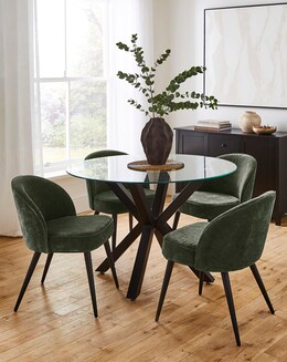 Bodie Dining Table with Emilie Chenille - Image