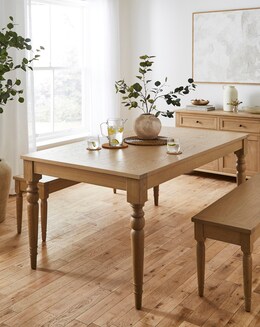 Margot Wooden Dining Table - Image