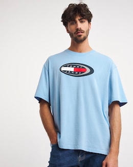 Tommy Jeans Graphic T-Shirt Pale Blue