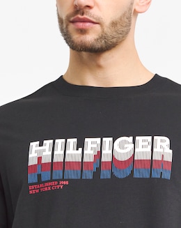 Tommy Hilfiger Fade Logo T-Shirt Black
