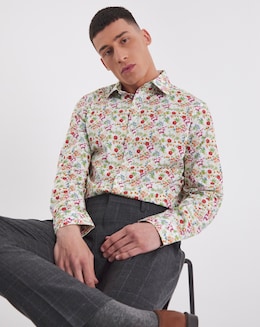 William Hunt Print Formal Shirt