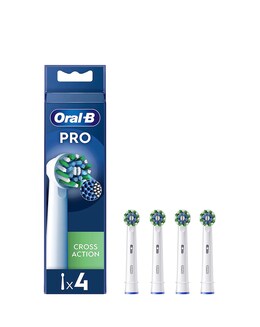 Oral-B Cross Action Toothbrush Heads, 4 pack