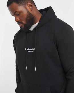 Jack &amp; Jones Vesterbro Logo Hoodie - Black