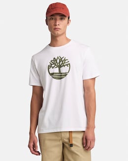 Timberland Kennebec River Camo Tree Logo T-Shirt - White