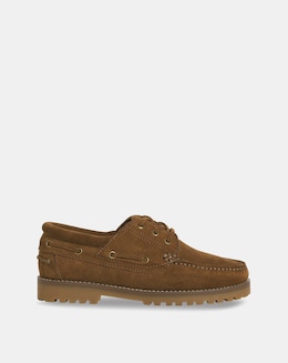 Jack &amp; Jones Brooklyn Suede Boat Shoe - Tan