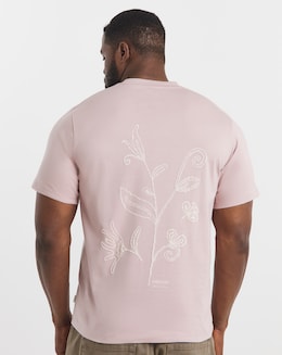 Jack &amp; Jones Premium Kyle Back Graphic T-Shirt - Pink