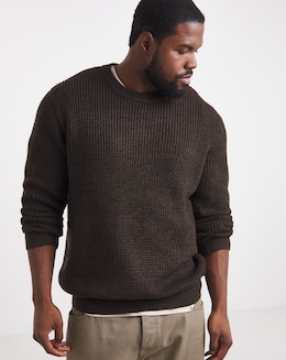 Jack &amp; Jones Global Knitted Jumper - Brown