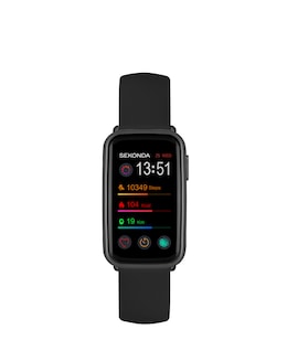 Sekonda Track Smart Watch - Black Plastic Case &amp; Silicone Strap