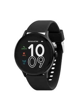 Reflex Active Series 22 Silicone Calling Strap Watch - Black