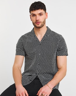 Broderie Cuban Collar Shirt