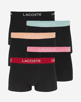 Lacoste 5 Pack Contrast Waistband Trunks