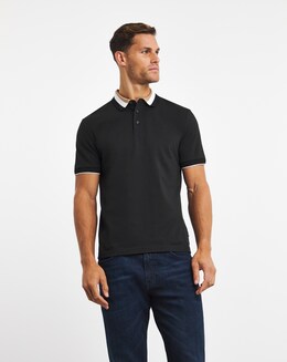 BOSS Short Sleeve Contrast Jersey Polo