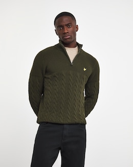 Lyle &amp; Scott Cable Quarter Zip Jumper