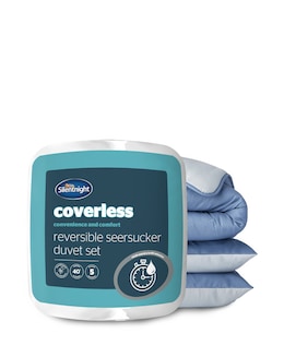 Silentnight Seersucker Coverless 10.5tog Duvet &amp; Pillowcase Set