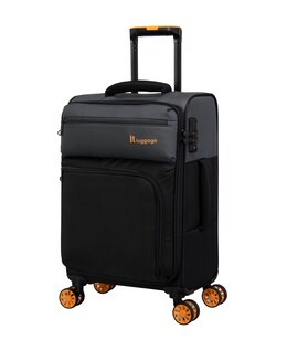 IT Luggage Duo-Tone 8 Wheel Cabin Suitcase with TSA Lock