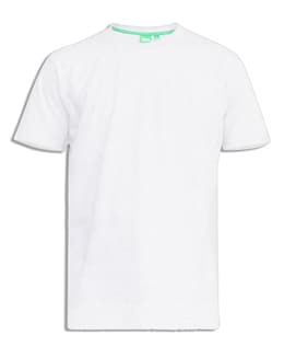 D555 Big &amp; Tall Flyers Premium Weight Combed Cotton Crew Neck T-Shirt - White