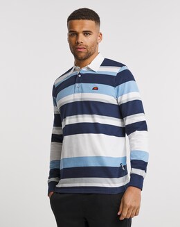 ellesse Lavira Long Sleeve Stripe Polo