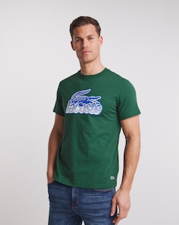 Lacoste Green Large Croc Logo T-Shirt