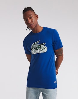 Lacoste Cobalt Large Croc Logo T-Shirt