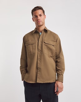BOSS Khaki Casual Overshirt