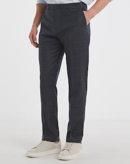 William Hunt Flannel Navy Suit Trouser