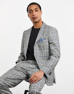 Check Regular Fit Suit Jacket