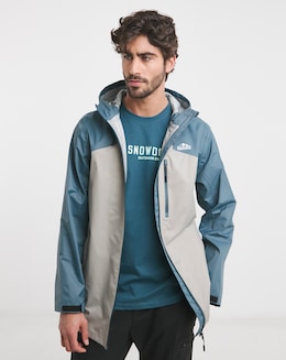 Snowdonia Mens Water Proof Colour Block Hooded Jacket