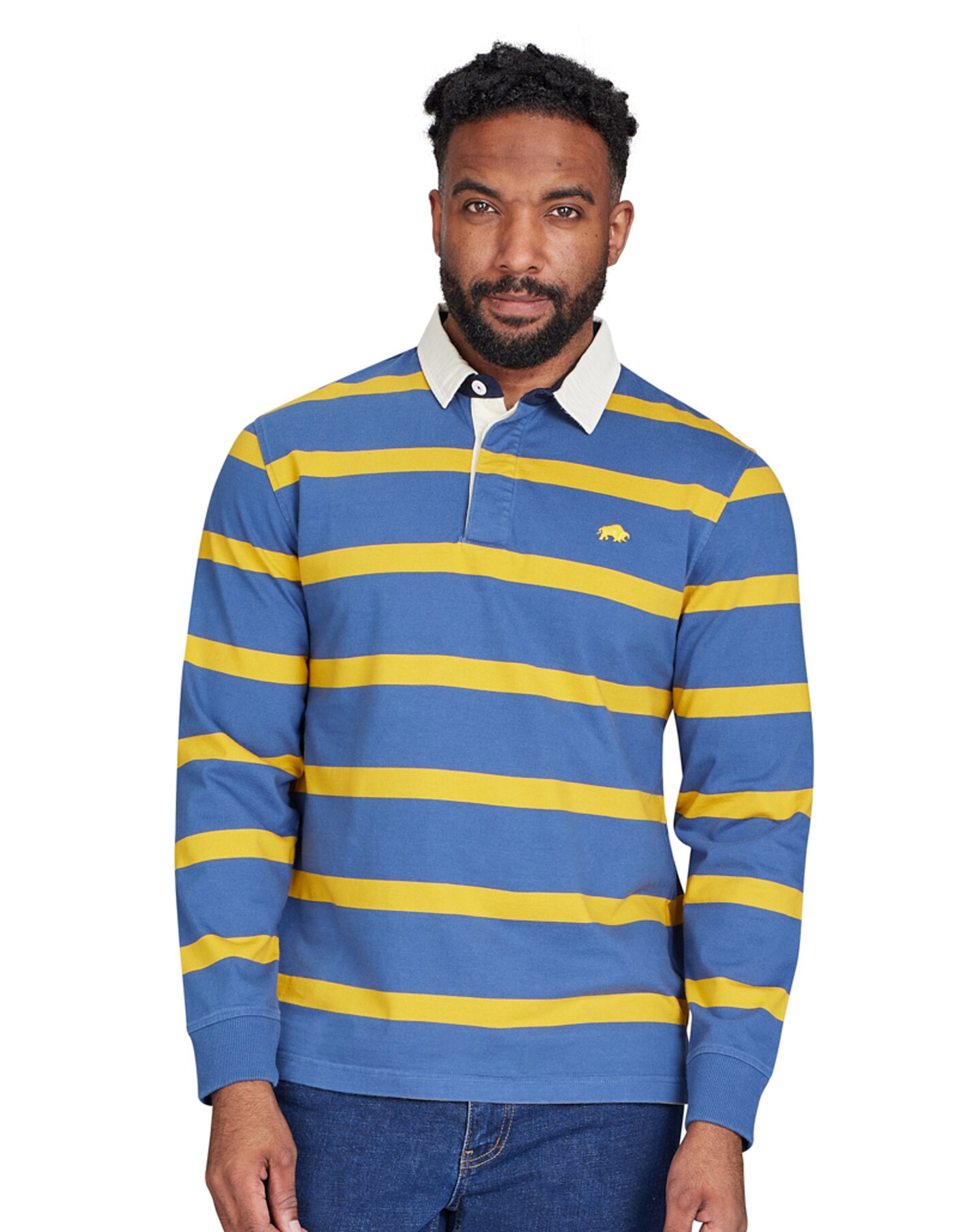 Mens yellow long sleeve polo shirt sale
