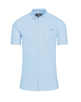 Raging Bull Short Sleeve Lightweight Oxford Shirt Sky Blue