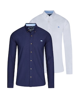Raging Bull 2 Pack LS Oxford Shirt Multi