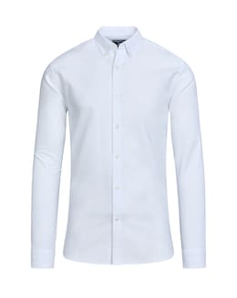 Raging Bull Long Sleeve Classic Oxford Shirt White