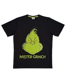 Mens Grinch Black Lounge Tshirt