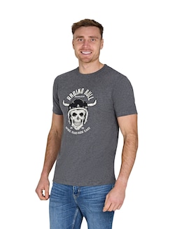 Raging Bull Work Hard Ride Easy T-Shirt Charcoal