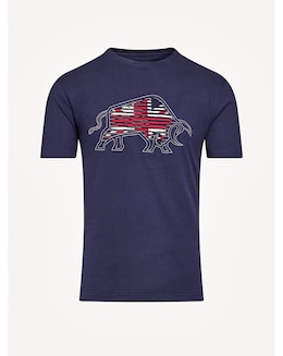 Raging Bull Slash Bull T-Shirt Navy