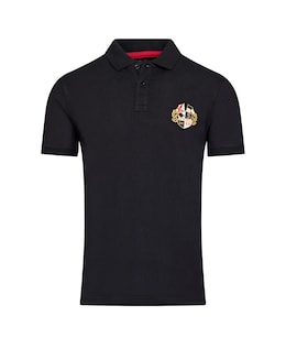 Raging Bull Classic Crest Polo Black