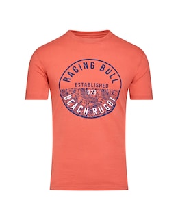 Raging Bull Beach Rugby T-Shirt Orange