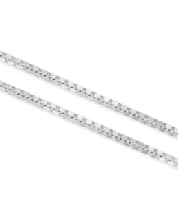 SILVER 22&quot; BOX CHAIN