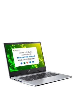 Acer Aspire 1 A114-33 Intel Celeron 4GB 64GB 14in HD Windows 11 Laptop - Silver