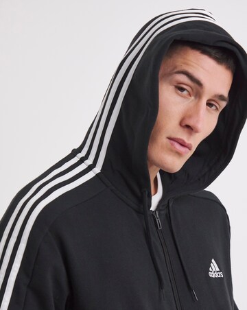 adidas 3 stripe hoodie